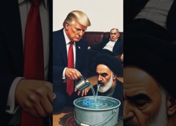 Donald Trump is making enjoyable of Ayatollah Khomeini.  #shortvideo #humorous #trump #politics #usa #information