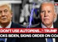 Trump Slams 'Autopen' Biden Whereas Signing Govt Order On Boosting Coal Use In US| Watch