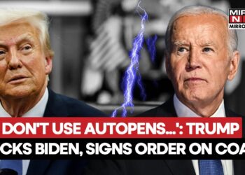 Trump Slams 'Autopen' Biden Whereas Signing Govt Order On Boosting Coal Use In US| Watch