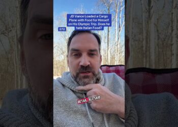 JD Vance wasted tax payer {dollars} on a aircraft filled with meals for himself