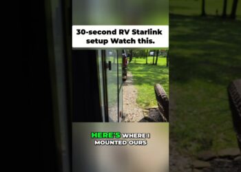 Starlink Gen 3 Hidden RV Basement Mount #shorts