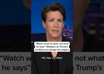 “Watch what he does, not what he says”: Maddow on Trump’s tendency to vary the topic