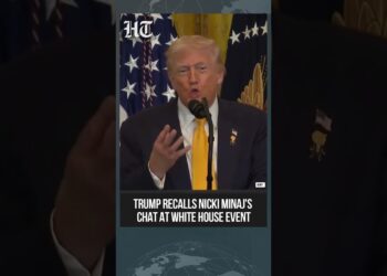 Trump Recounts Feedback on Nicki Minaj's Nail at Black Historical past Month Reception | #shorts