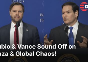WATCH: U.S. Leaders Marco Rubio & JD Vance Converse on Gaza Disaster & World Peace at Trump Occasion | AC1Z