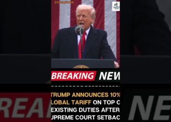 Trump to signal government order to impose 10% international tariff. #shorts #trumptariffs #breakingnews #information