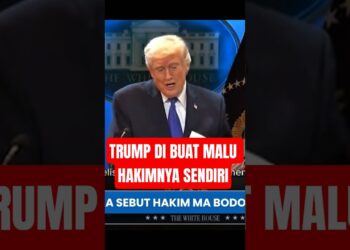 TRUMP DIPERMALUKAN HAKIMNYA SENDIRI