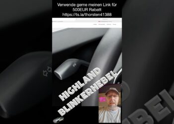 Tesla Mannequin 3 Highland Blinkerhebel Einbau