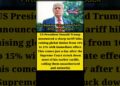 #Trump #Tariffs #USTrade #BreakingNews #SupremeCourt #GlobalEconomy