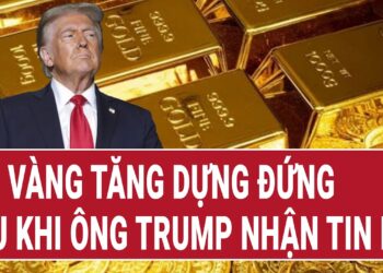 Giá vàng tăng dựng đứng sau khi ông Trump nhận tin dữ