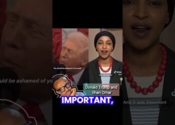 Donald Trump and Ilhan Omar. #information