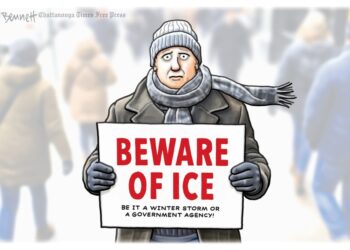 Finest cartoons from the worst timeline: Immigration thugs version