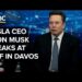 Tesla CEO Elon Musk speaks on the World Financial Discussion board in Davos, Switzerland — 1/22/2026