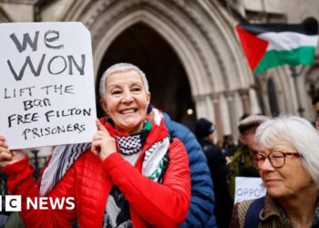Palestine Motion ban dominated illegal however group stays proscribed for now