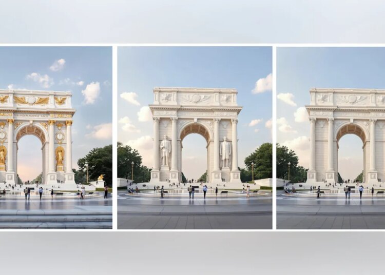 White Home responds to experiences Trump desires 250-foot ‘Independence Arch’