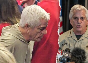 Sheriff Chris Nanos noticed at basketball sport throughout Nancy Guthrie search