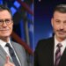 Colbert slams CBS for canning interview, Kimmel hosts Dem fundraiser