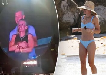 Coldplay kiss-cam’s Kristin Cabot hits Miami seaside in bikini photographs