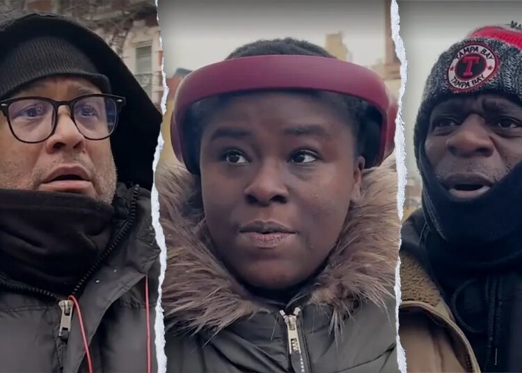 NYC residents queue totally free groceries at West Village Polymarket pop-up