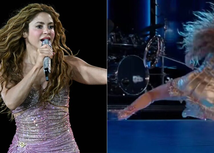 Shakira falls exhausting on stage throughout El Salvador live performance efficiency, continues on