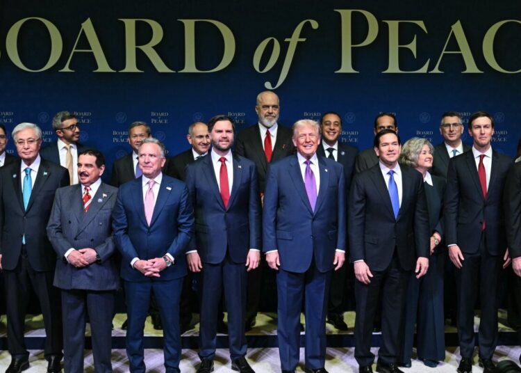 Trump gathers Board of Peace for first assembly, with some U.S. allies cautious : NPR Trump gathers Board of Peace for first assembly, with some U.S. allies cautious : NPR