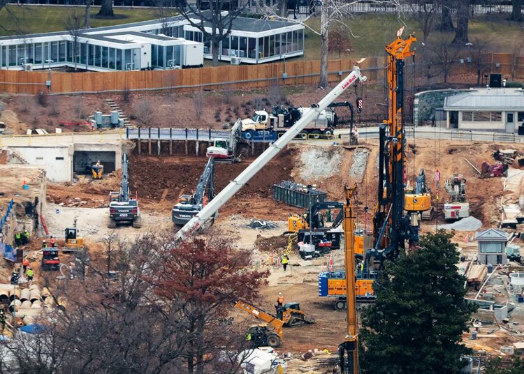 Trump unveils new rendering of deliberate White Home ballroom addition