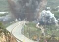 Watch: IDF strikes Lebanon’s coastal freeway bridge over the Litani