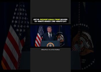 Pt. 5: PRESIDENT DONALD TRUMP DELIVERS SIX-MINUTE ADDRESS (ONE-MINUTE CLIP)