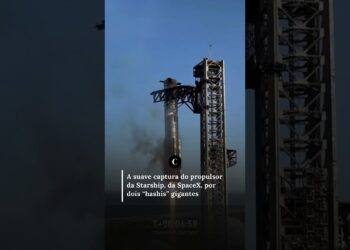 O SUAVE POUSO DO PROPULSOR DA STARSHIP, DA SPACEX