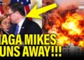 OMG! MAGA Mike RUNS AWAY from PRESSER over WAR POWERS!