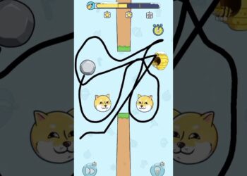 Noob vs professional! rescue the Doge save the canine recreation #shorts #viral #video games