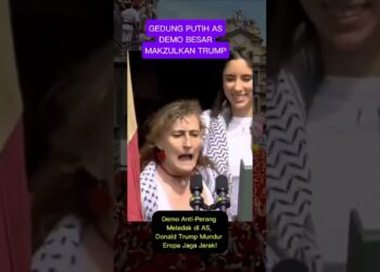 Demo Anti-Perang Meledak di AS, Donald Trump Mundur ~ Eropa Jaga Jarak AS ISRAEL! #shorts #gaza #fyp