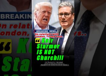 Donald Trump lashed out at Keir Starmer “He's not Winston Churchill” #Trump #KeirStarmer #shorts