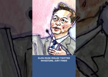 A jury discovered Elon Musk responsible of deceptive Twitter traders #elonmusk #trials #twitter