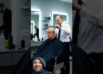 Trump & Putin on the Barber Store 😂✂️ | Surprising Haircut Drama! #humorous#subscribe#trump #putin