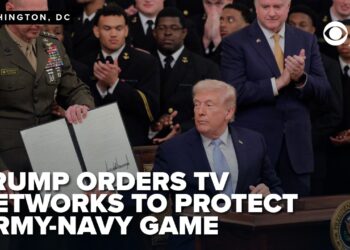 FULL: Trump orders networks to dam different soccer video games throughout Military-Navy sport