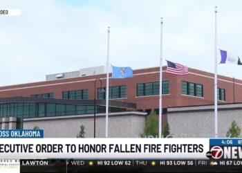 Gov. Stitt orders flags at half-staff to honor fallen Goldsby firefighters
