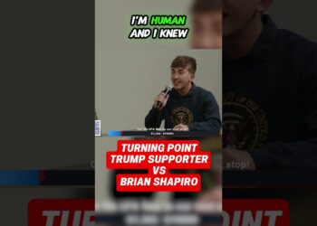 TPUSA Trump Supporter vs Brian Shapiro | HEATED Charlie Kirk debate! #maga #donaldtrump #trump