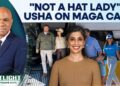 US: “Not A Hat Girl?” Second Girl Usha Vance Responds To MAGA Cap Query | Highlight