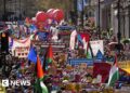 1000’s collect for anti far-right march in London – BBC