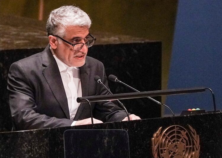 Iran condemns US strikes that killed Khamenei at UN assembly