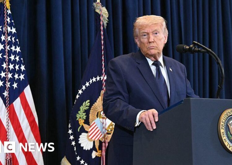 Trump says Putin could also be serving to Iran 'a bit' as warfare continues – BBC