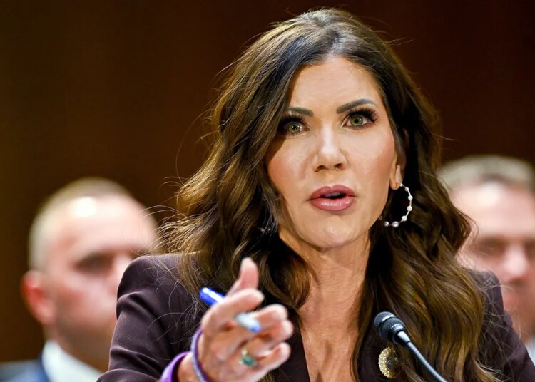 Dem lawmakers hail Trump’s DHS ouster of Noem after heated Senate listening to