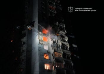 Russia large-scale missile, drone assault on Ukrainian cities, strikes on residence buildings kill 4, injure 16