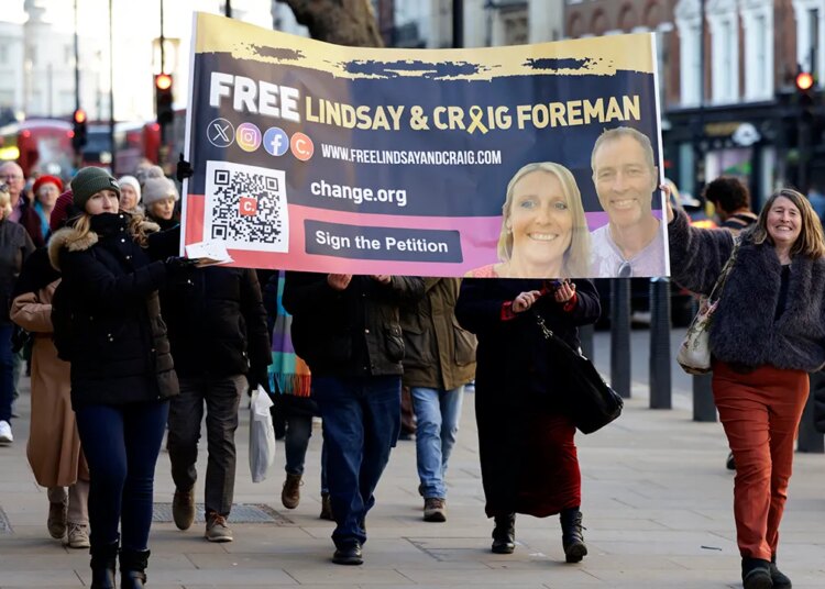 Son of jailed British couple appeals to Trump over mother and father’ Iran detention amid warfare