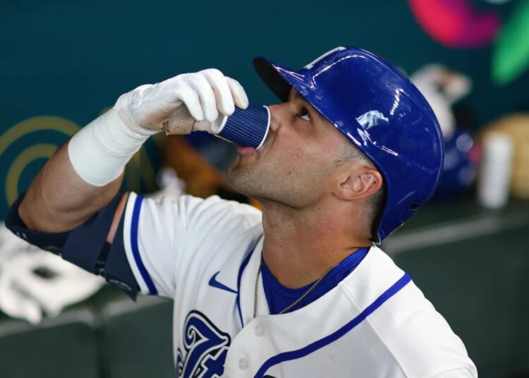 World Baseball Traditional staff celebrates dwelling runs with dugout espresso photographs