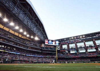 Statue beforehand faraway from Dallas-area airport finds new dwelling at MLB stadium