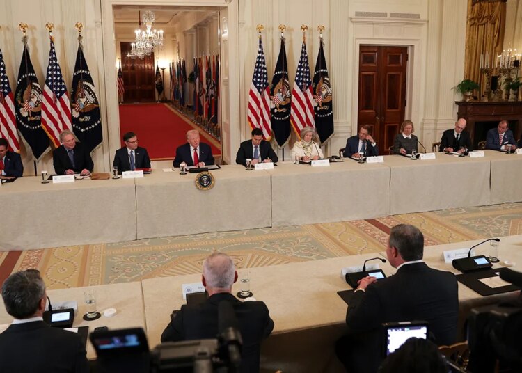 Trump holds faculty sports activities roundtable with Saban, Meyer in attendance