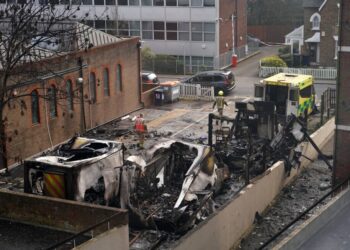 UK police examine after Jewish charity ambulances set ablaze