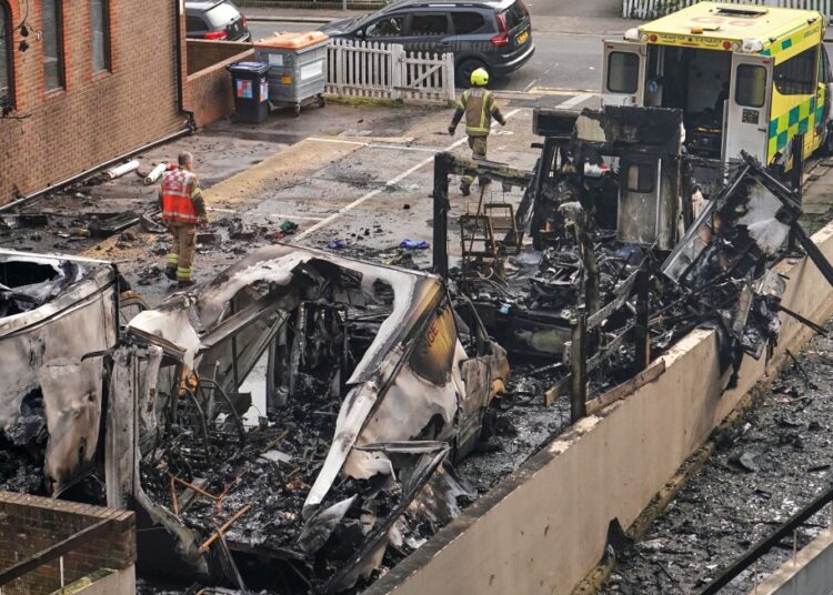 Two males arrested in London over arson assault on Jewish charity ambulances Two males arrested in London over arson assault on Jewish charity ambulances