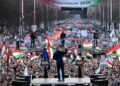 Viktor Orbán and rival Péter Magyar rally supporters in Hungary’s capital
